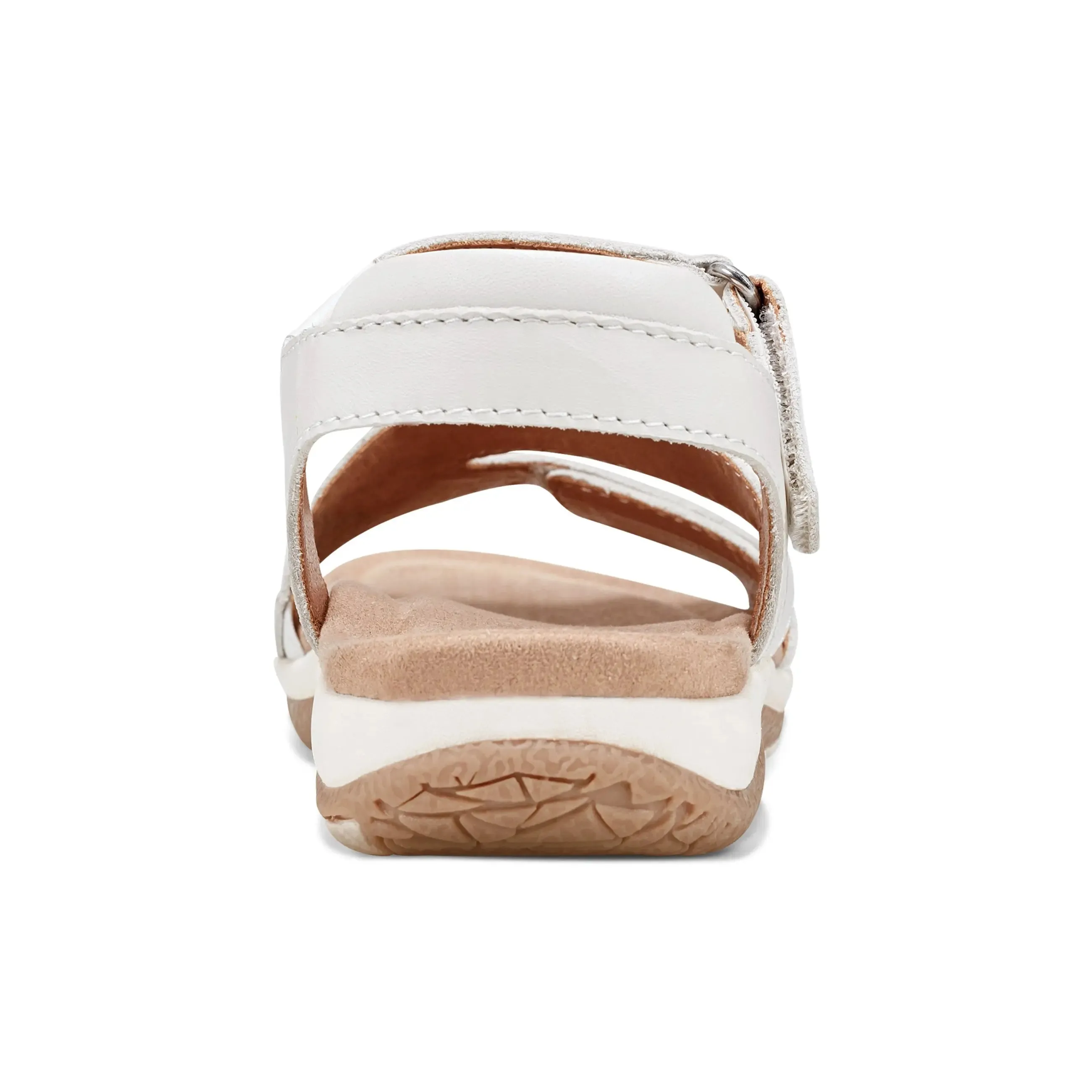 Neutral Color Moist Safe Sureal Casual Strappy Round Toe Flat Sandals