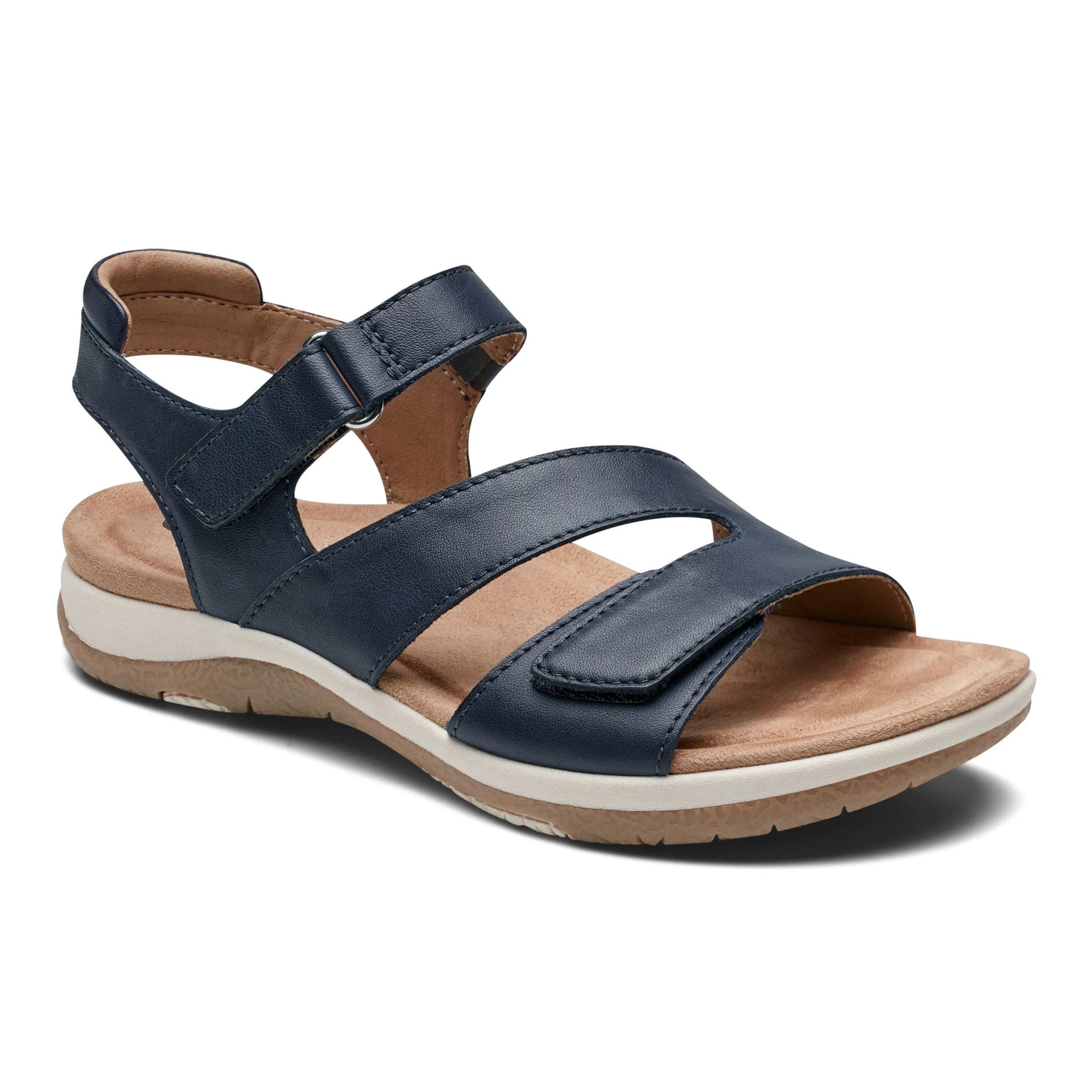 Sureal Casual Strappy Round Toe Flat Sandals Lounge Mood Active Summer Footwear