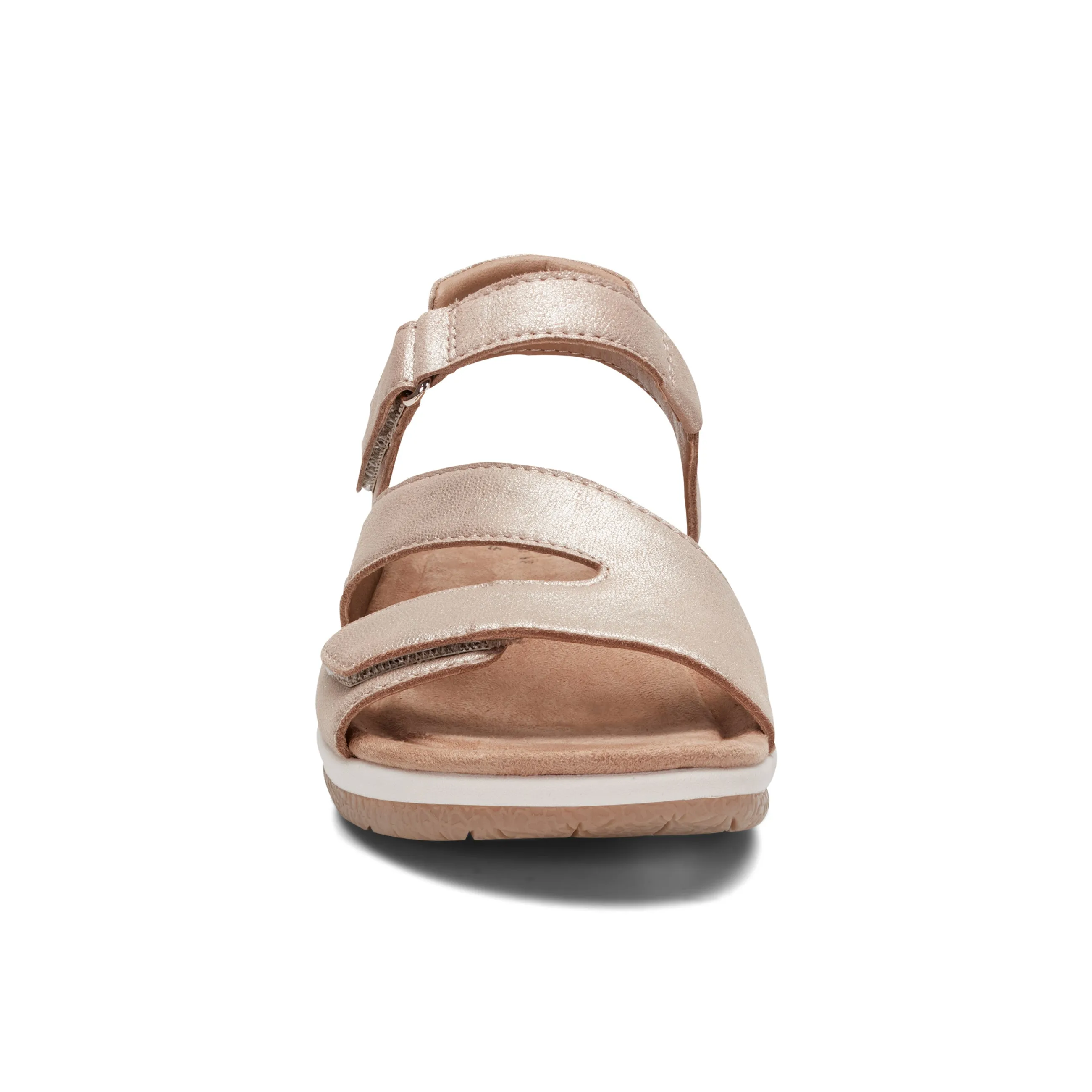 Sureal Casual Strappy Round Toe Flat Sandals Soft Step Classic Sandals