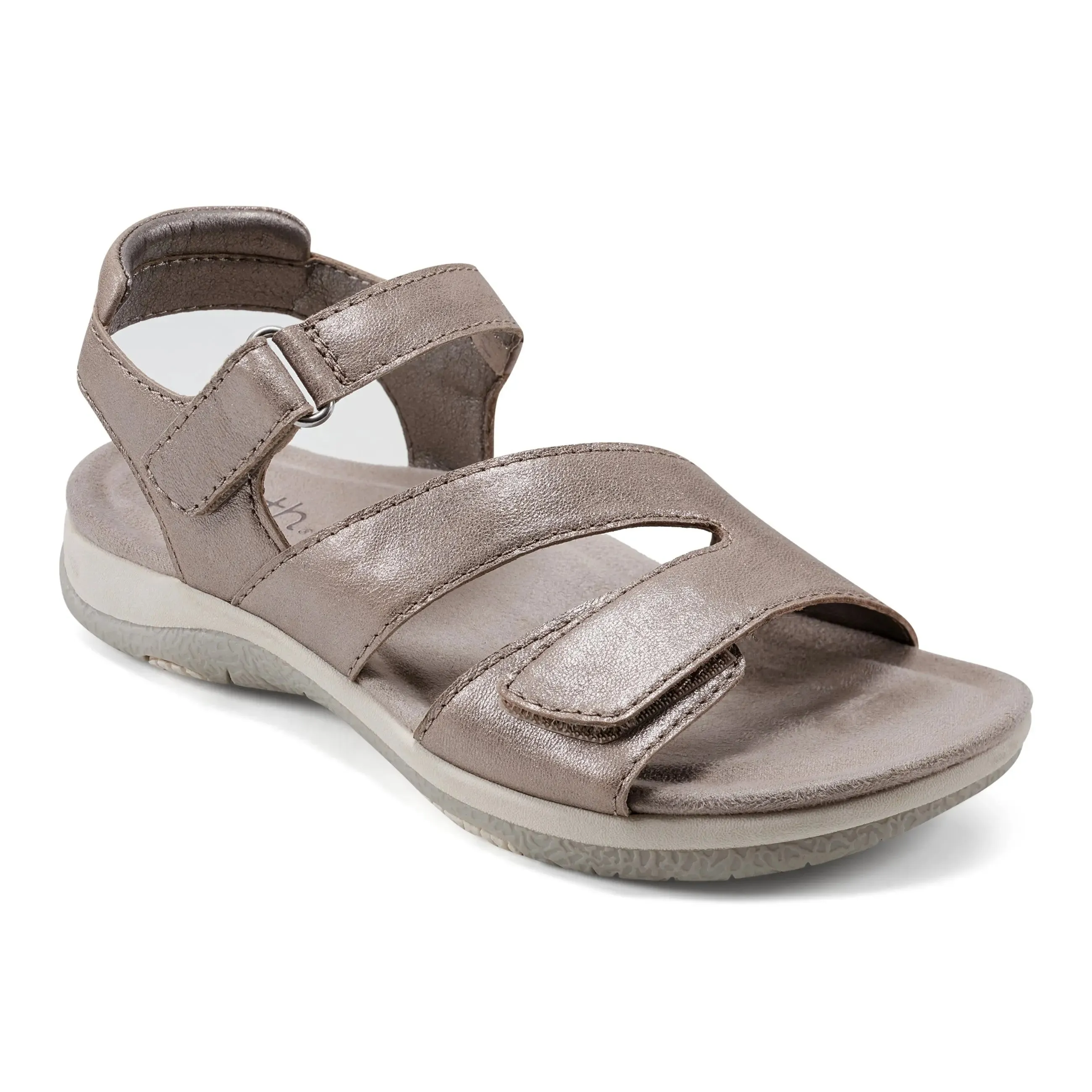 Sureal Casual Strappy Round Toe Flat Sandals Active Motion