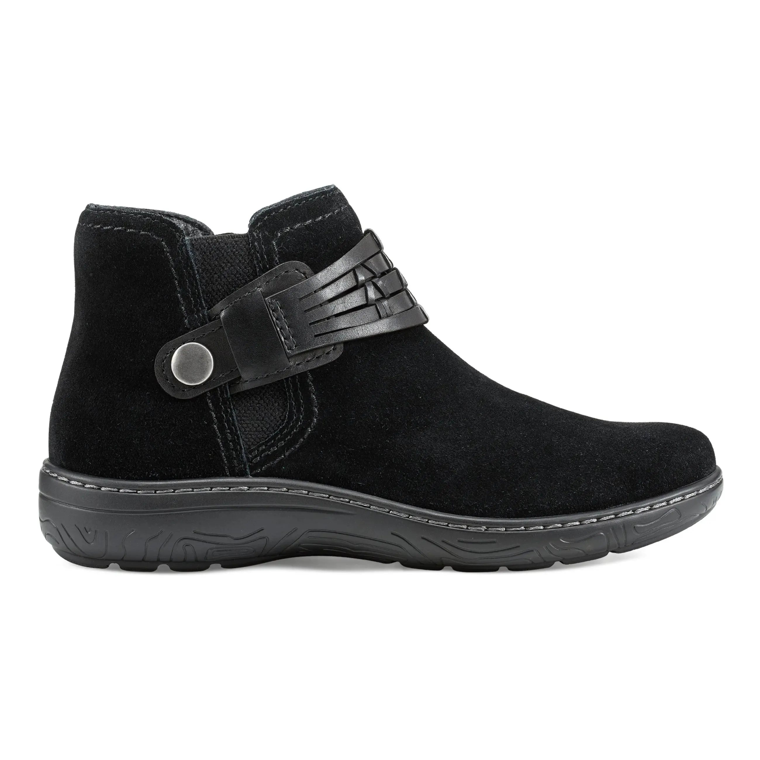 Synal Flat Casual Booties Breathable Snowy Path