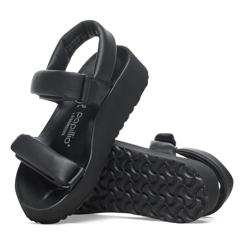 Theda | Leather | Black Comfy Fit