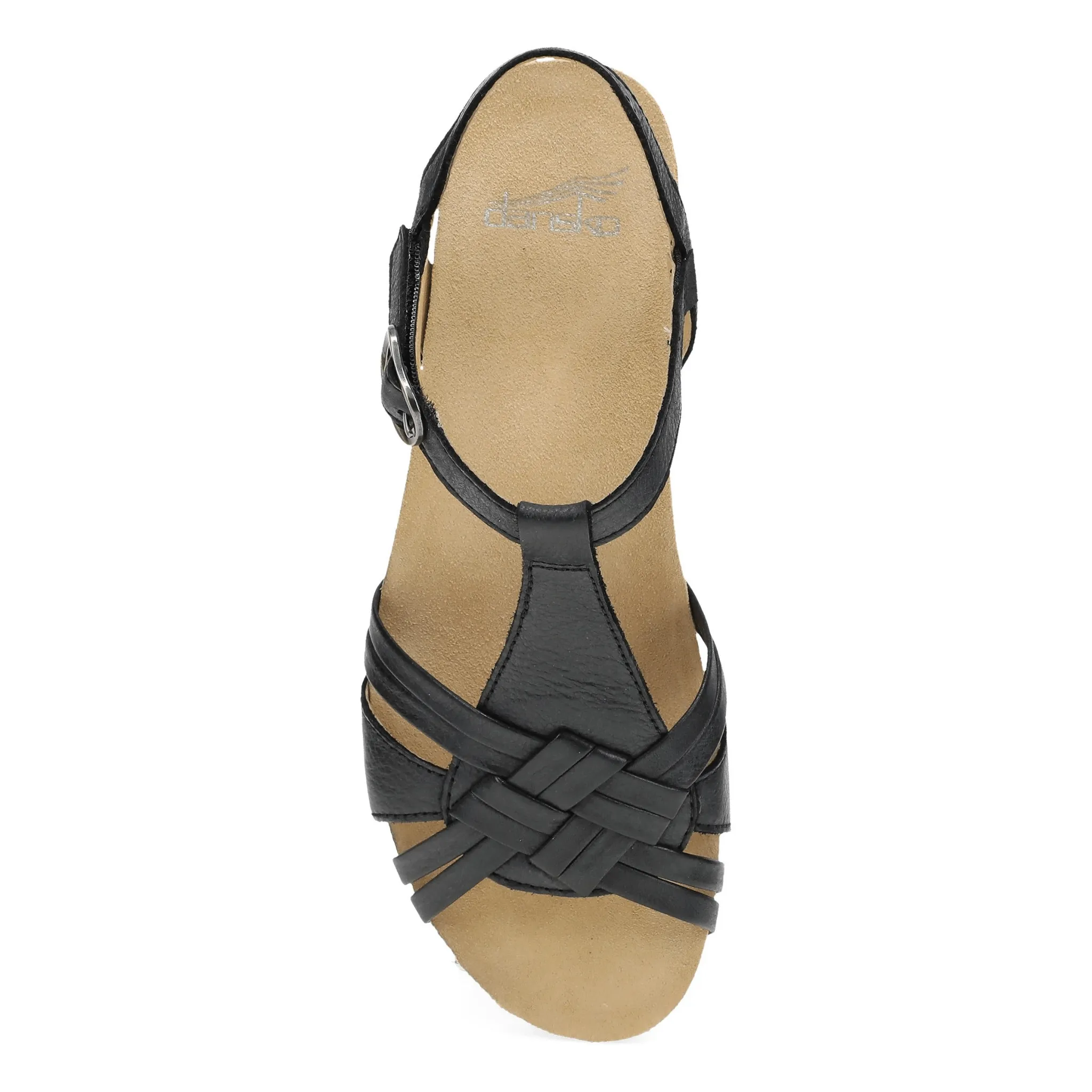 Tia | Milled Burnished | Black - Sandals - Dansko