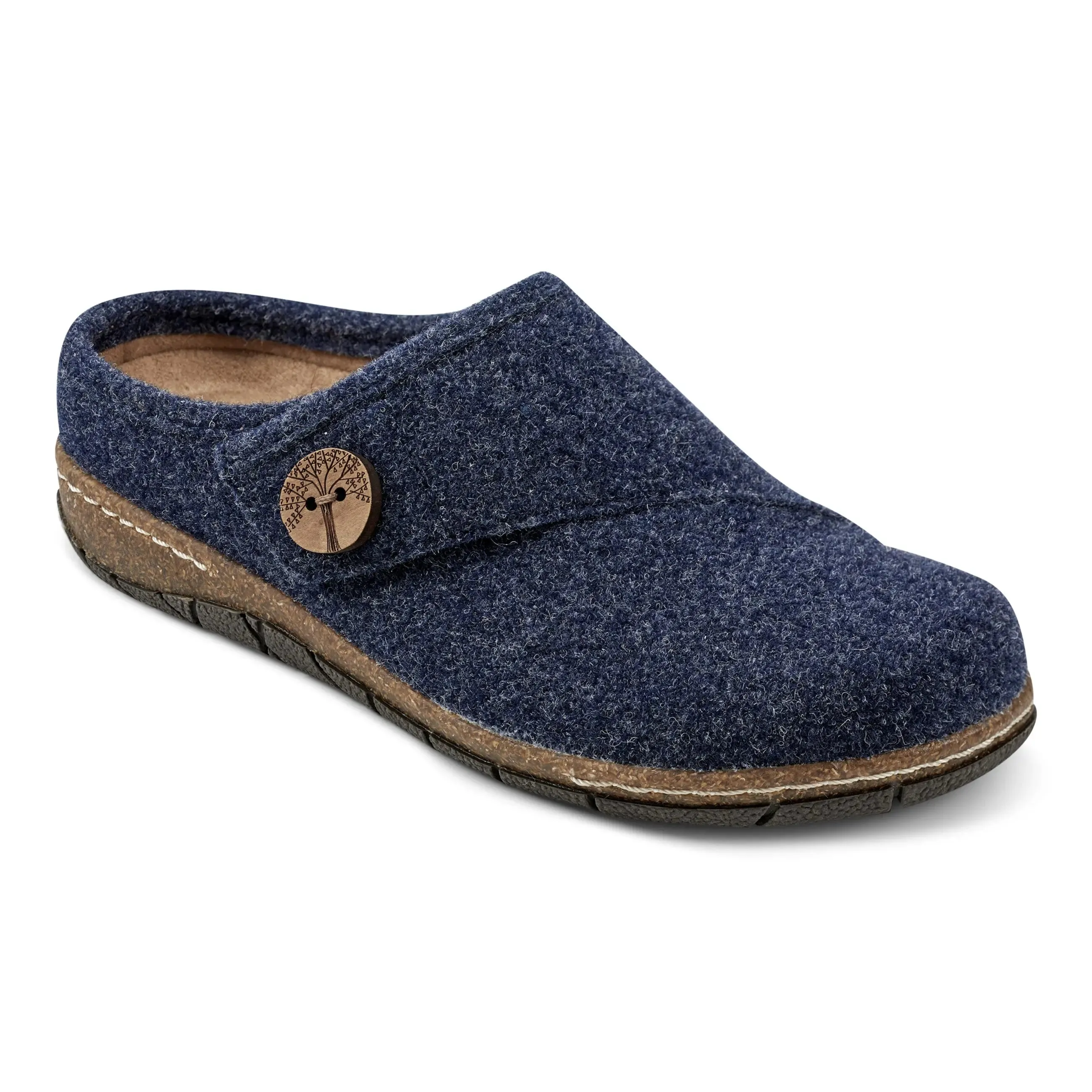 Simple Comfort Ezra Round Toe Casual Slip-on Flat Clogs