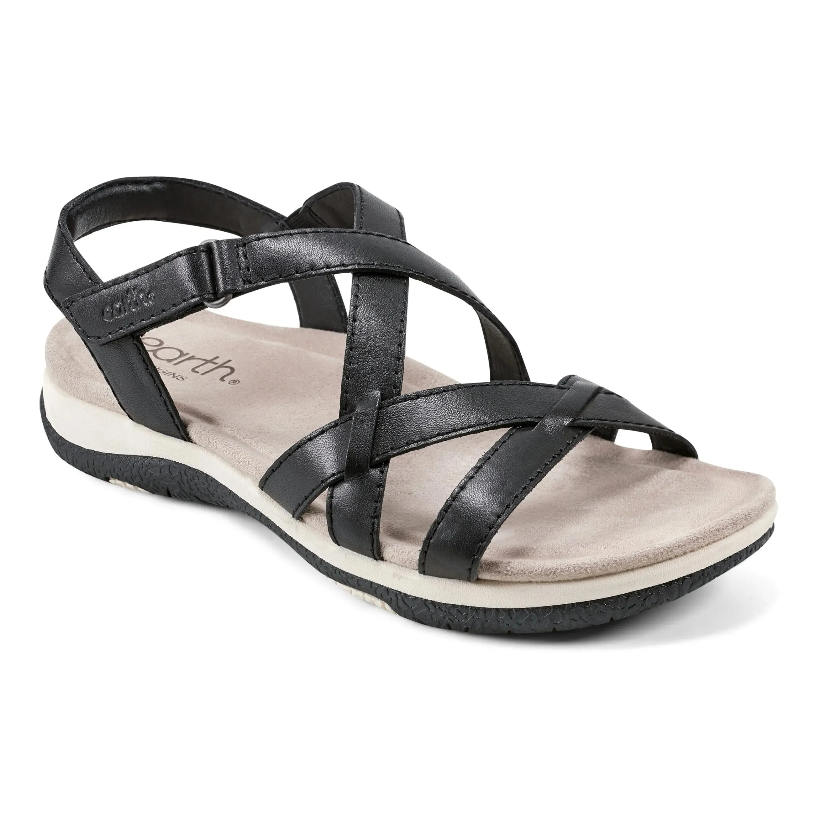 Breezy Mood Sterling Casual Strappy Round Toe Flat Sandals
