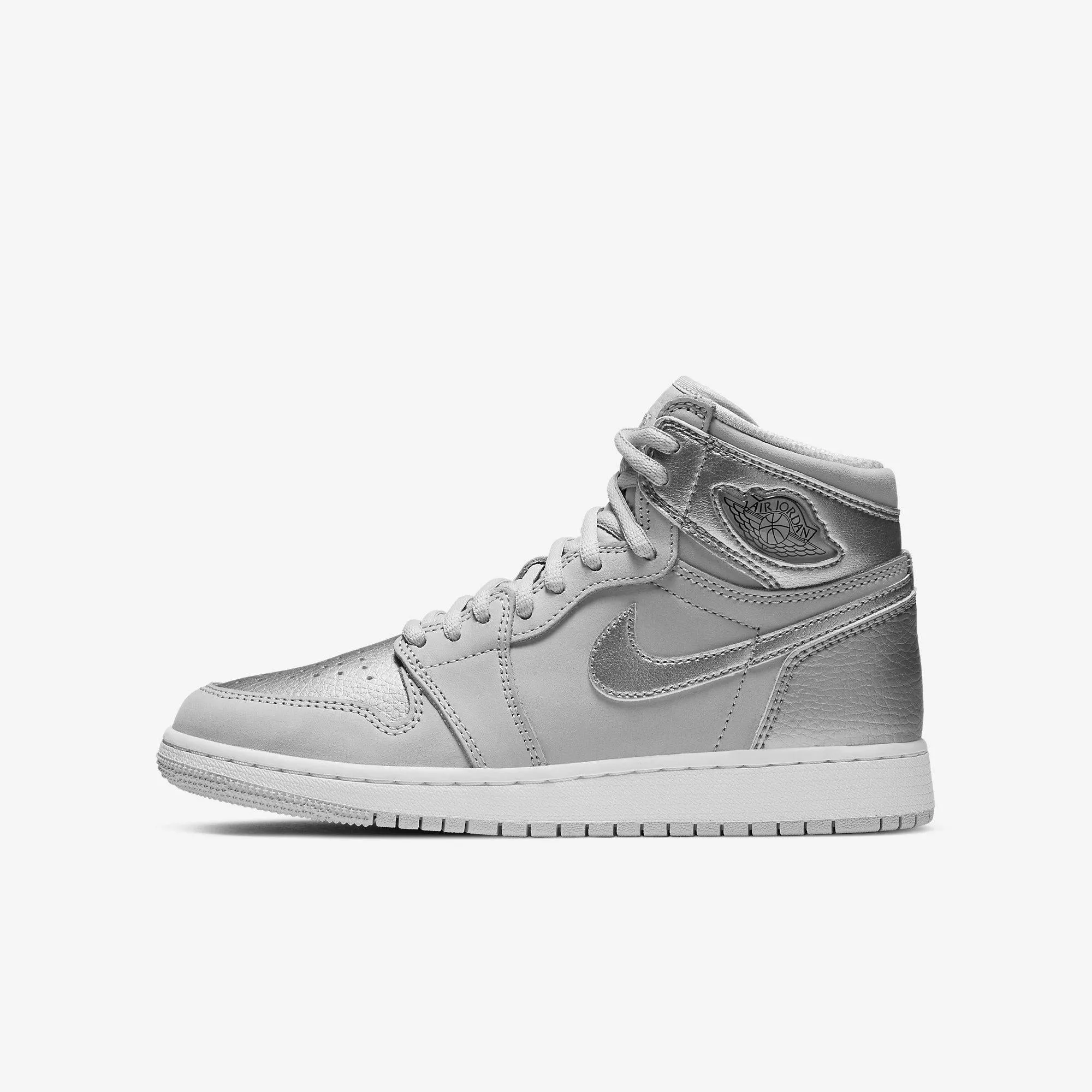 Training Run urban walks (GS) Air Jordan 1 Retro High OG 'Japan Metallic Silver' (2020) 575441-029