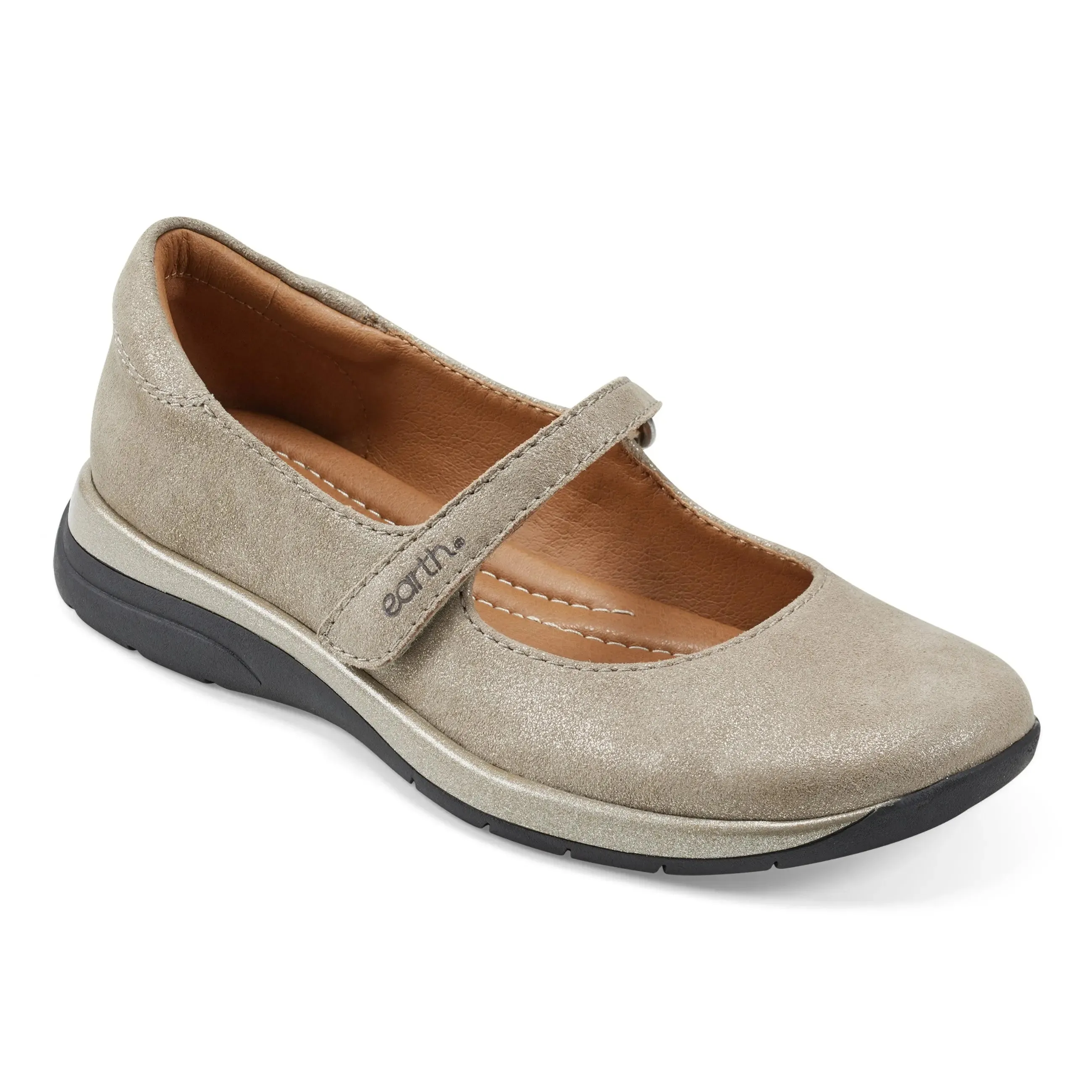 Comfort First Design Tose Lug Sole Square Toe Casual Ballet Flats