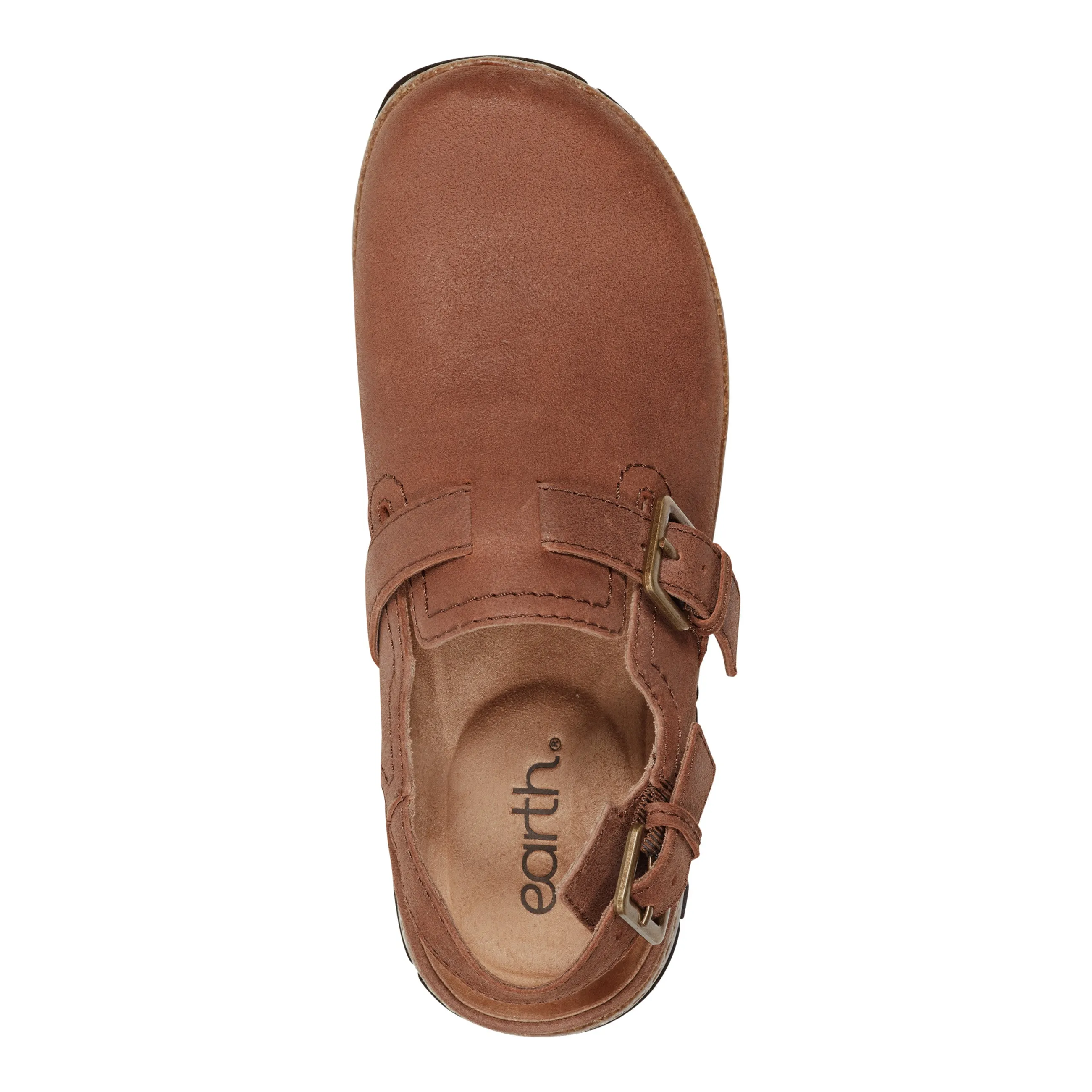 Leather Trim Elmonte Round Toe Slingback Clogs