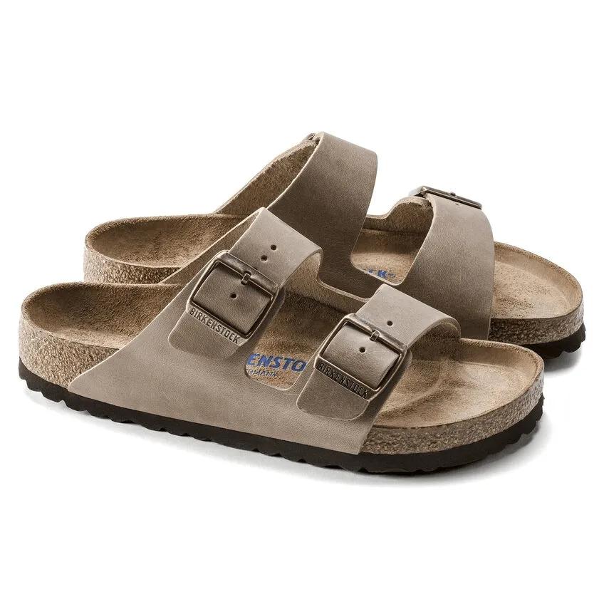 Arizona | Soft Footbed | Oiled Leather | Tobacco Slide Style synthetic material