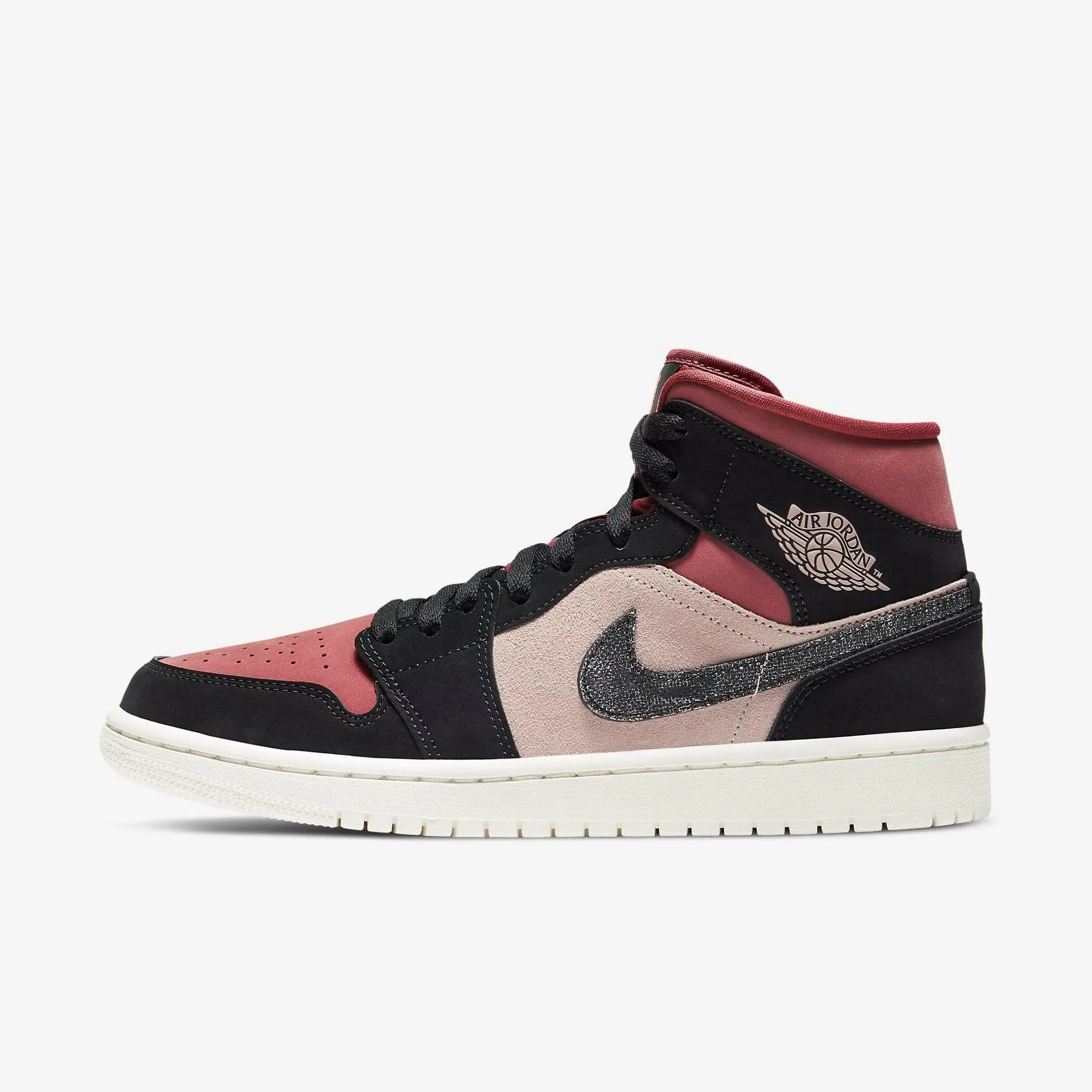 (Women's) Air Jordan 1 Mid 'Canyon Rust' (2021) BQ6472-202 Seamless grip BreathableMesh