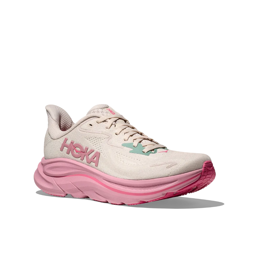 Clean White Firm Ground Women's Clifton 10 Wide