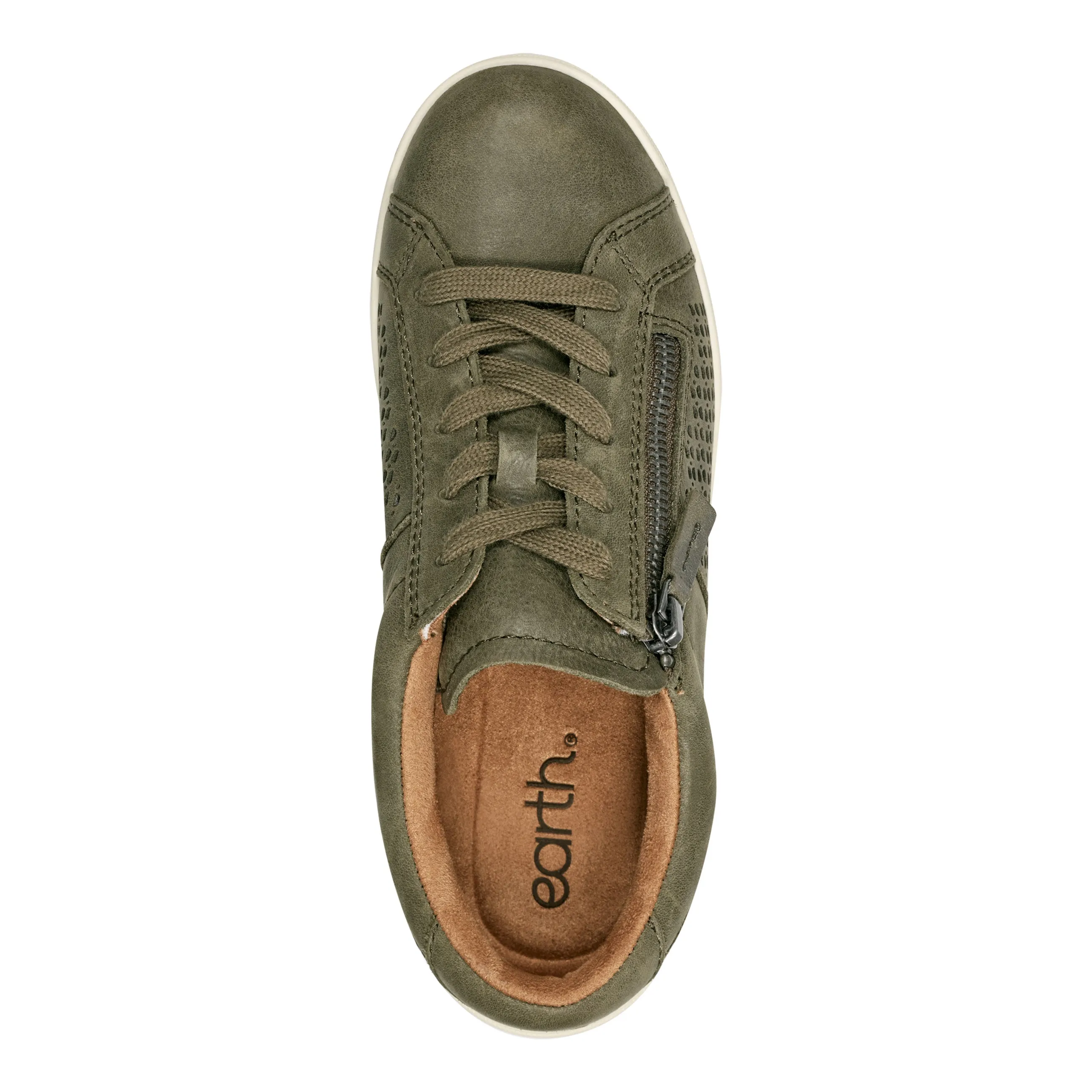 premium design Firm Grip Netta Round Toe Casual Lace-up Sneakers