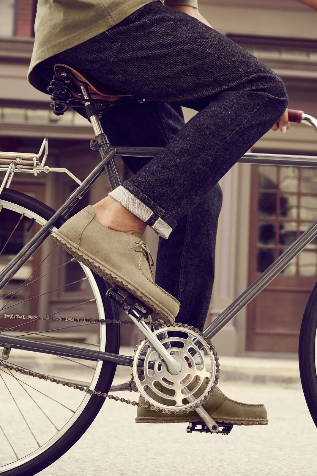 Minimal Smart Utti Lace Up | Suede | Taupe