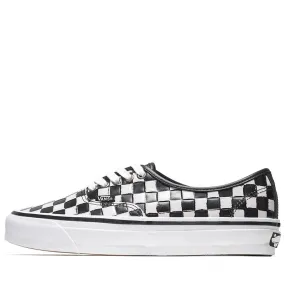 Slip Resistant Modern Commuters Tropic Mode Vans Authentic 44 Vibram - Leather Check Black/White