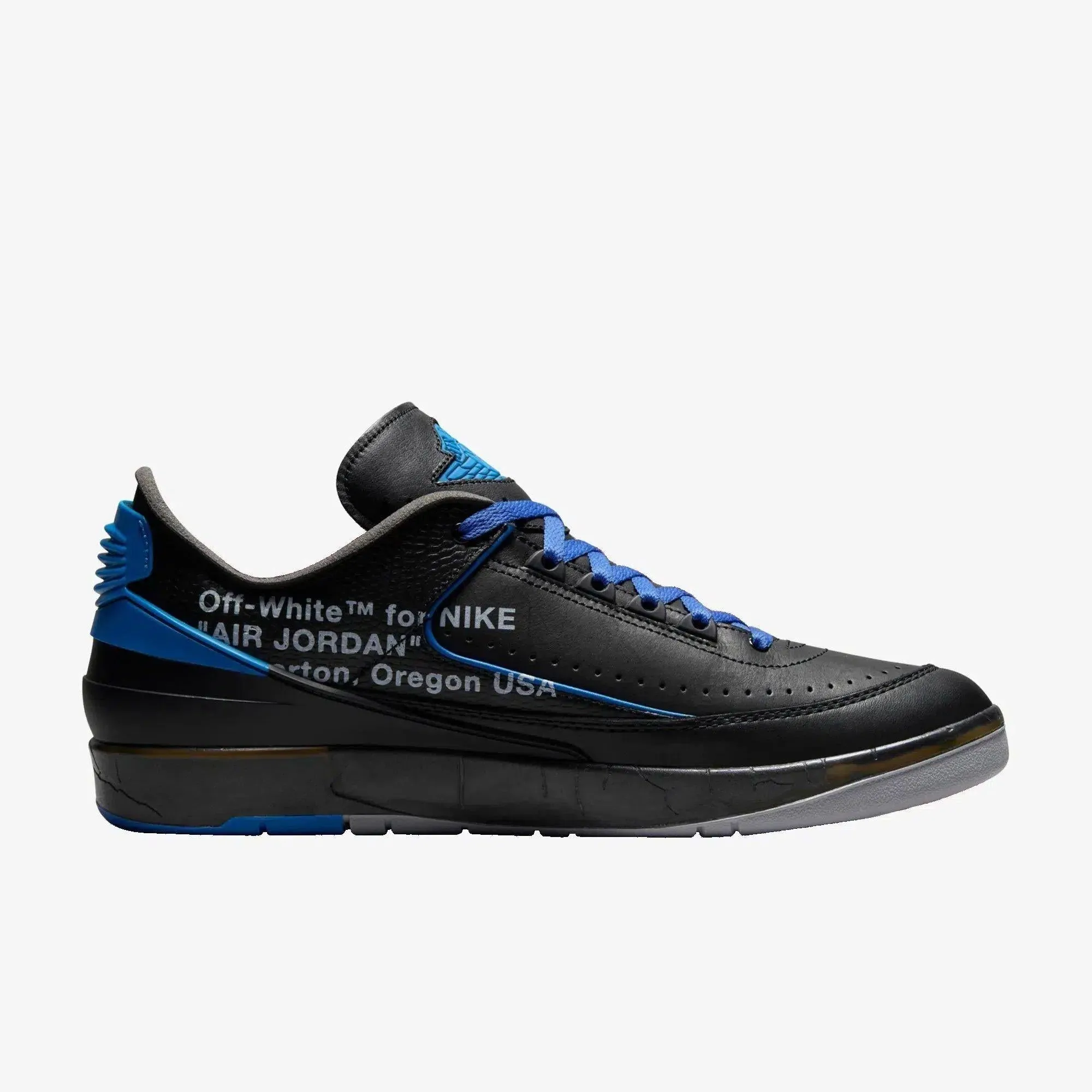 Smart Form (Men's) Air Jordan 2 Retro Low SP x Off-White 'Varsity Royal' (2021) DJ4375-004 Luxe Touch Torsional Rigidity System