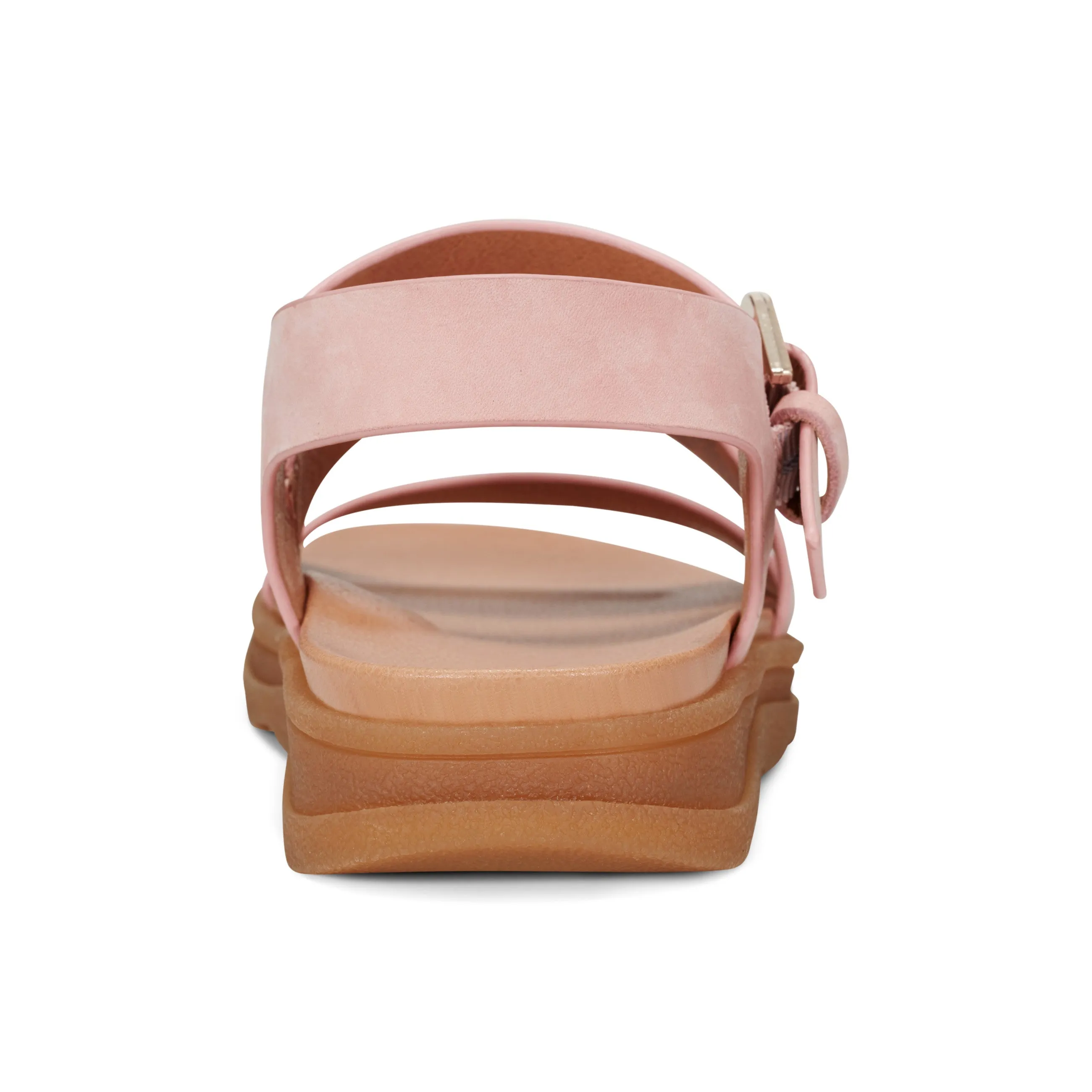 Lainey Casual Strappy Round Toe Flat Sandals Toe Post Design