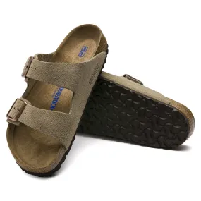 Arizona | Soft Footbed | Suede | Taupe Versatile Lifestyle Slides Flexible Fit Sandals