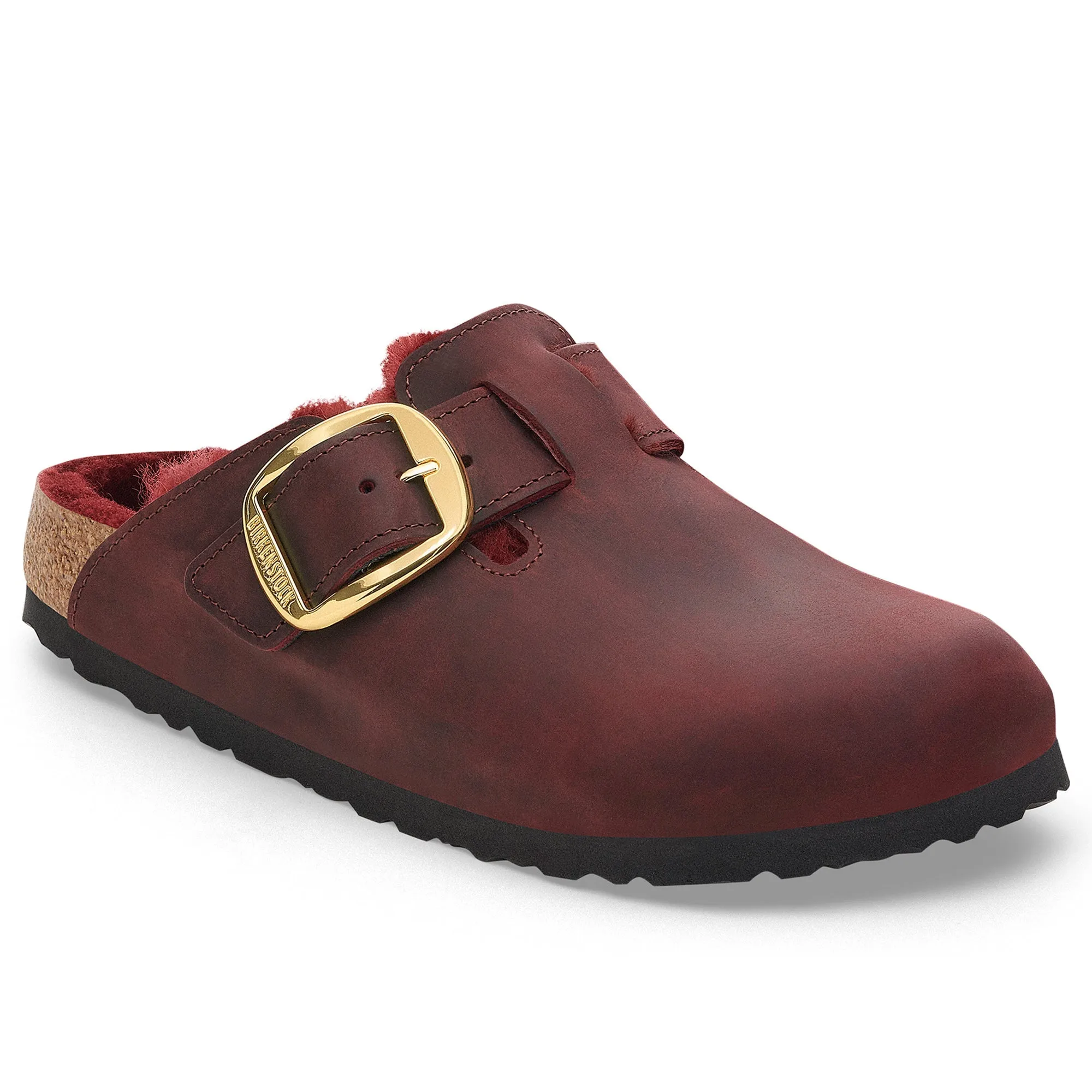 Boston Big Buckle Shearling Narrow Walking Lifestyle Shoes