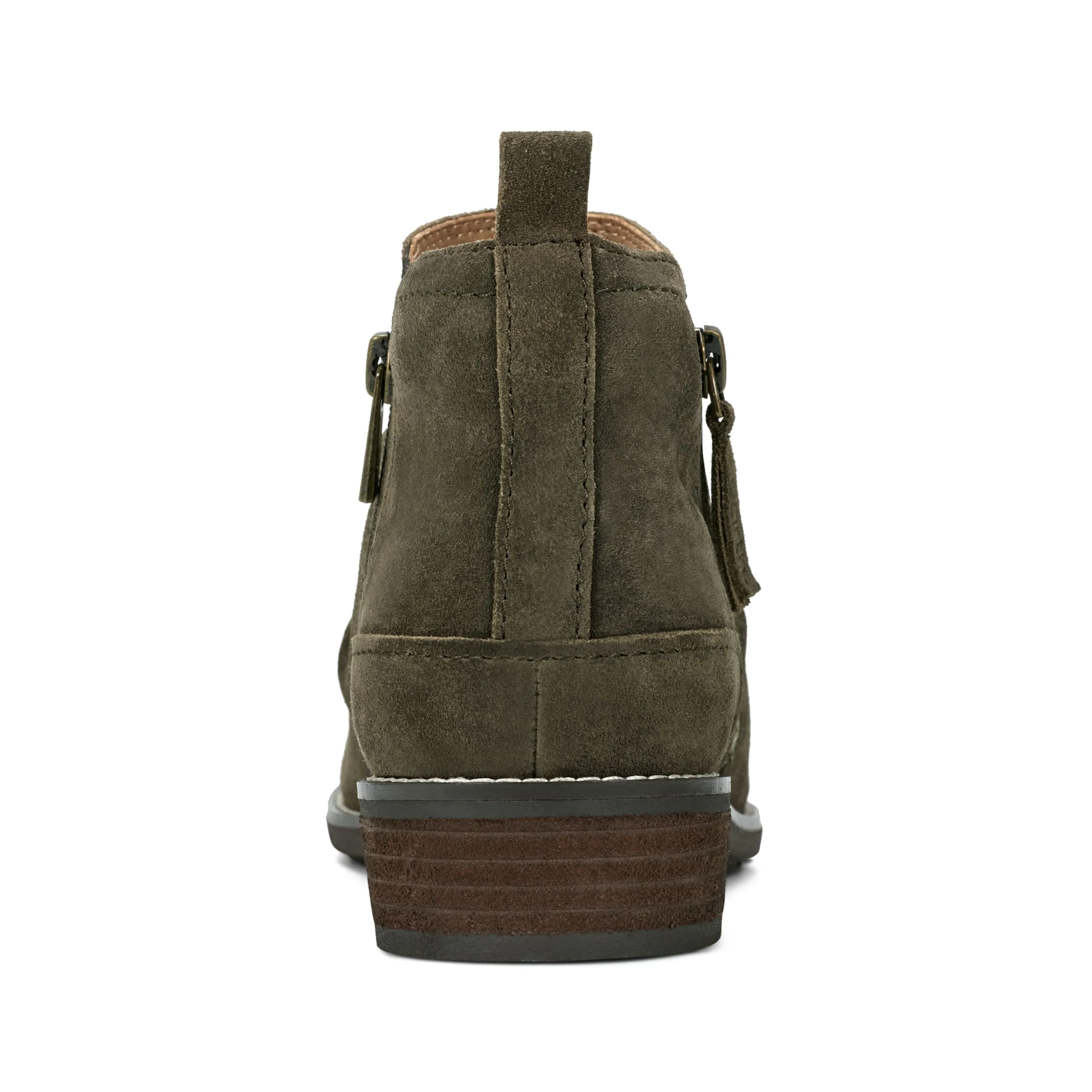 Nadya Round Toe Ruched Casual Booties Comfortable fit