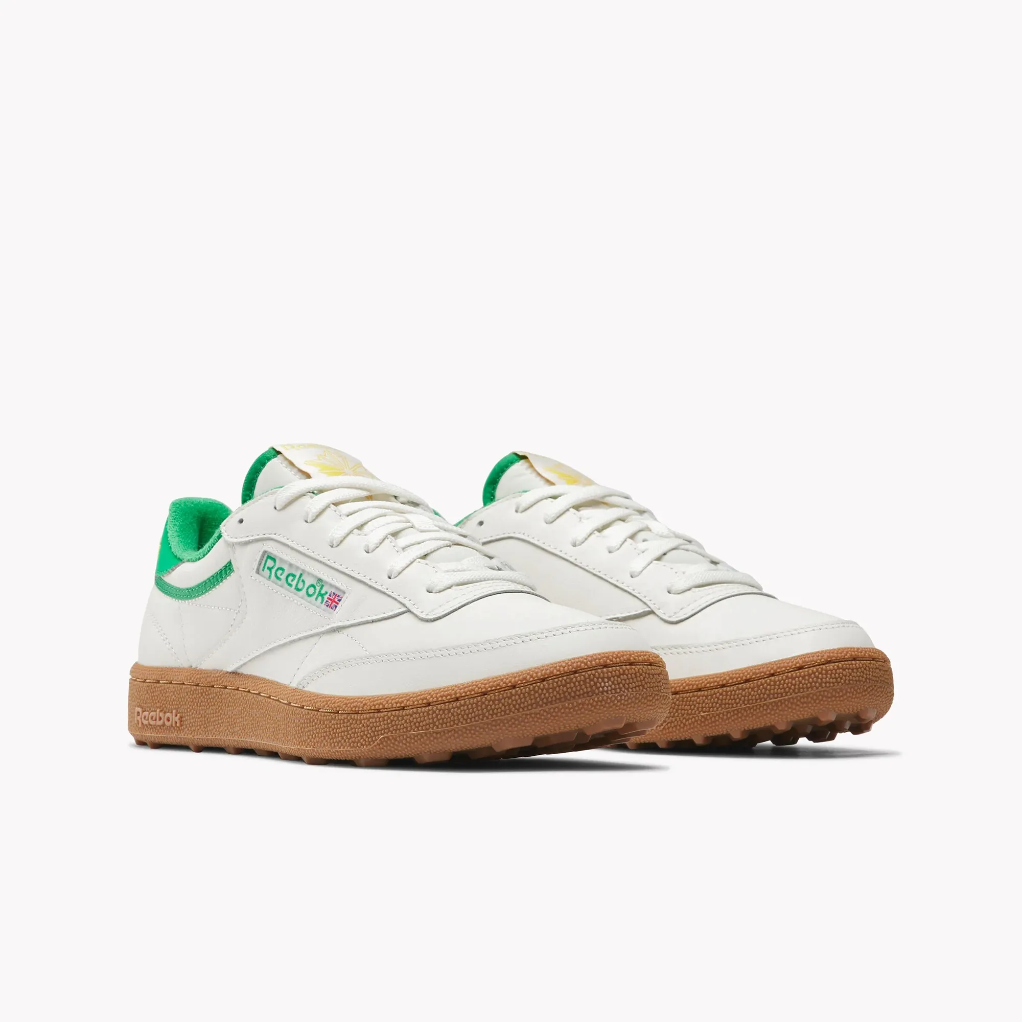 Reebok Club C Golf Shoes WHITE/GREEN 100236001 Bone Aid
