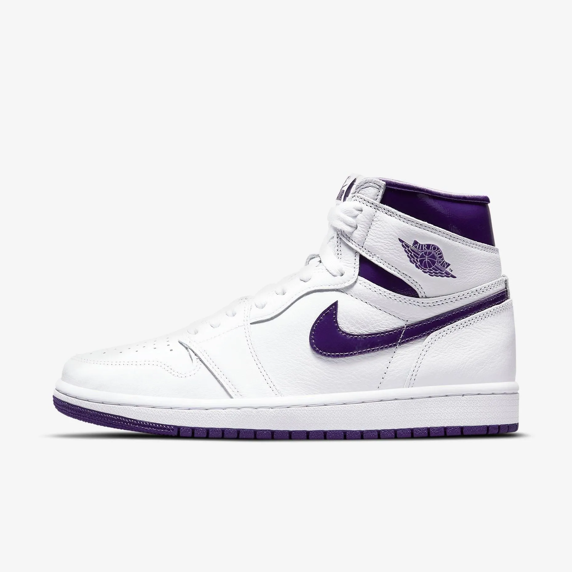 (Women's) Air Jordan 1 Retro High OG 'Court Purple' (2021) CD0461-151 Canvas Upper Shock Diffusing