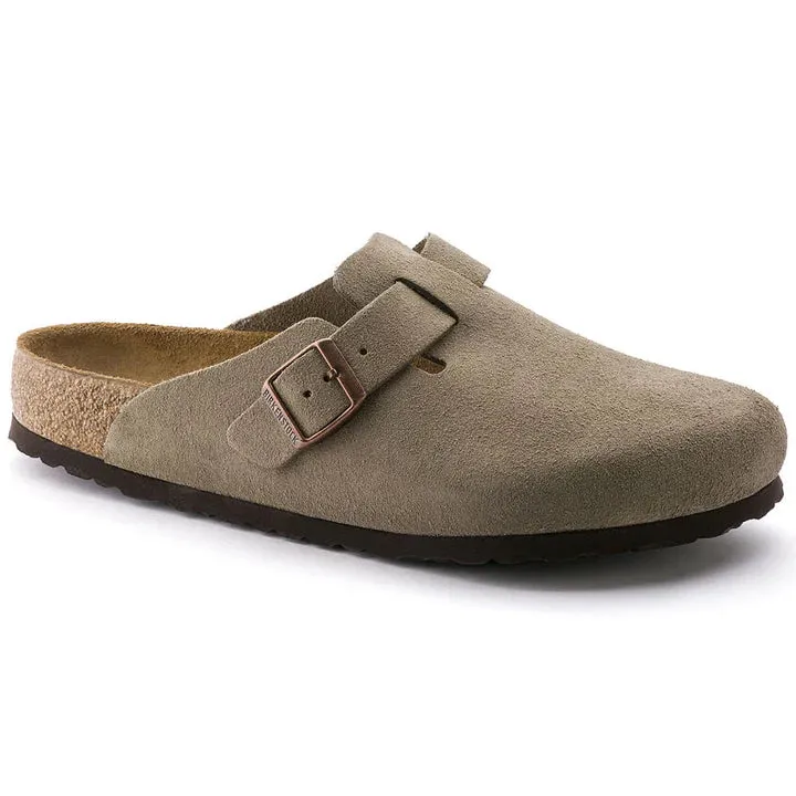 Women's Boston Clog - Suede Leather Earth Tone Agile Fit