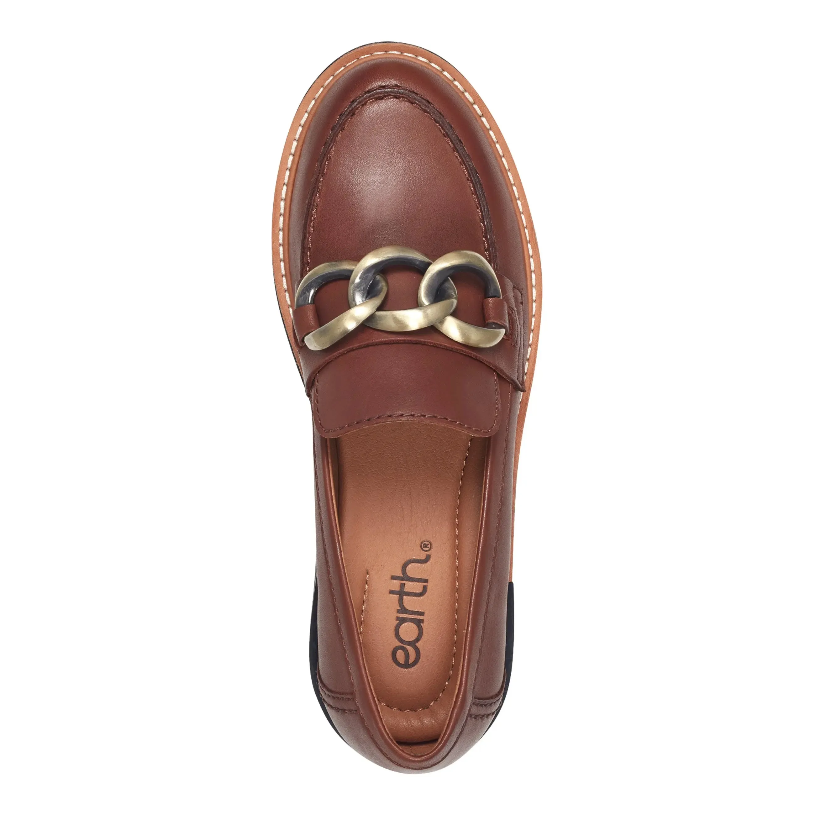 Ski Resort Visitor Dad Mode Zalor Round Toe Lug Sole Casual Slip-on Loafers