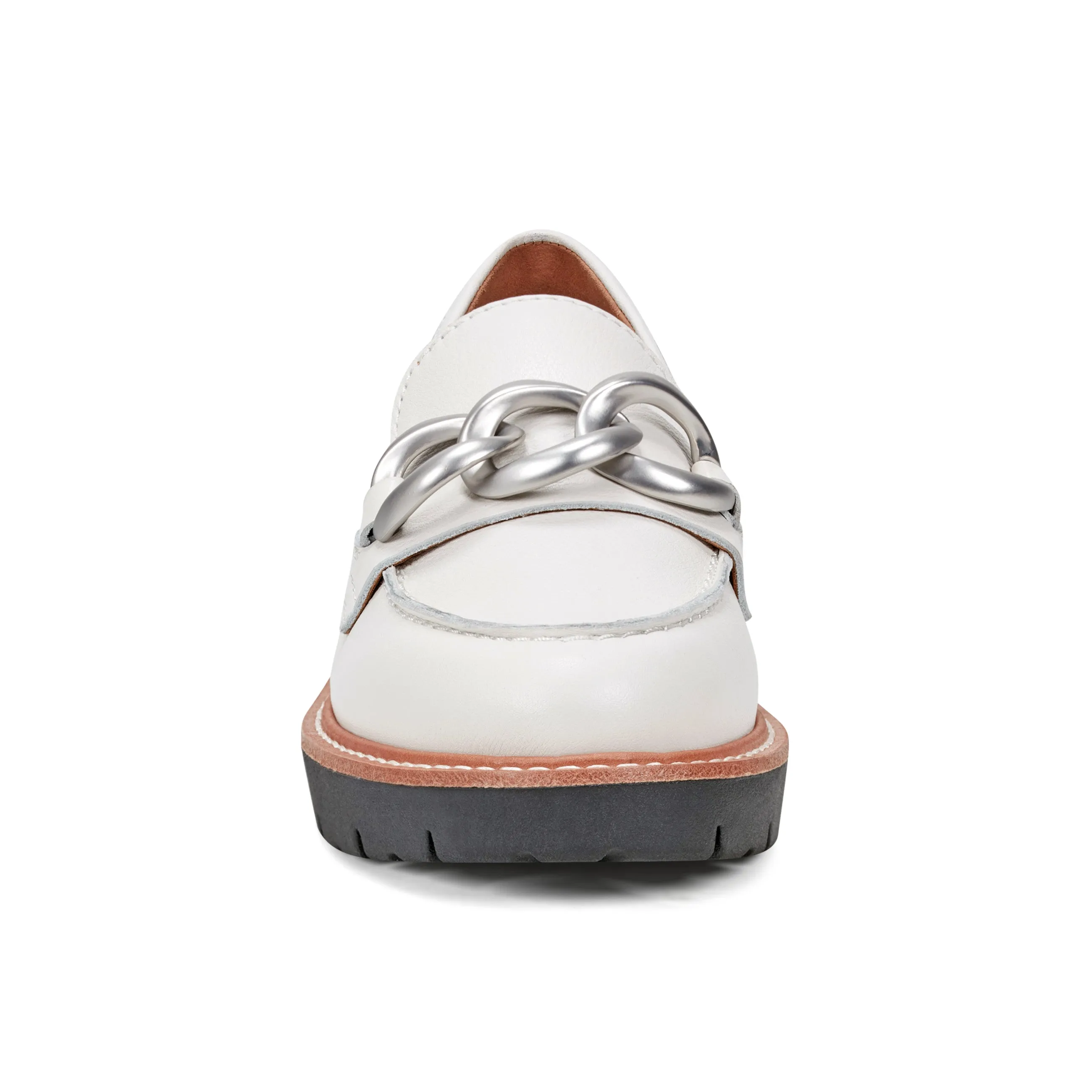 Zalor Round Toe Lug Sole Casual Slip-on Loafers Soft Padding Casual Wear