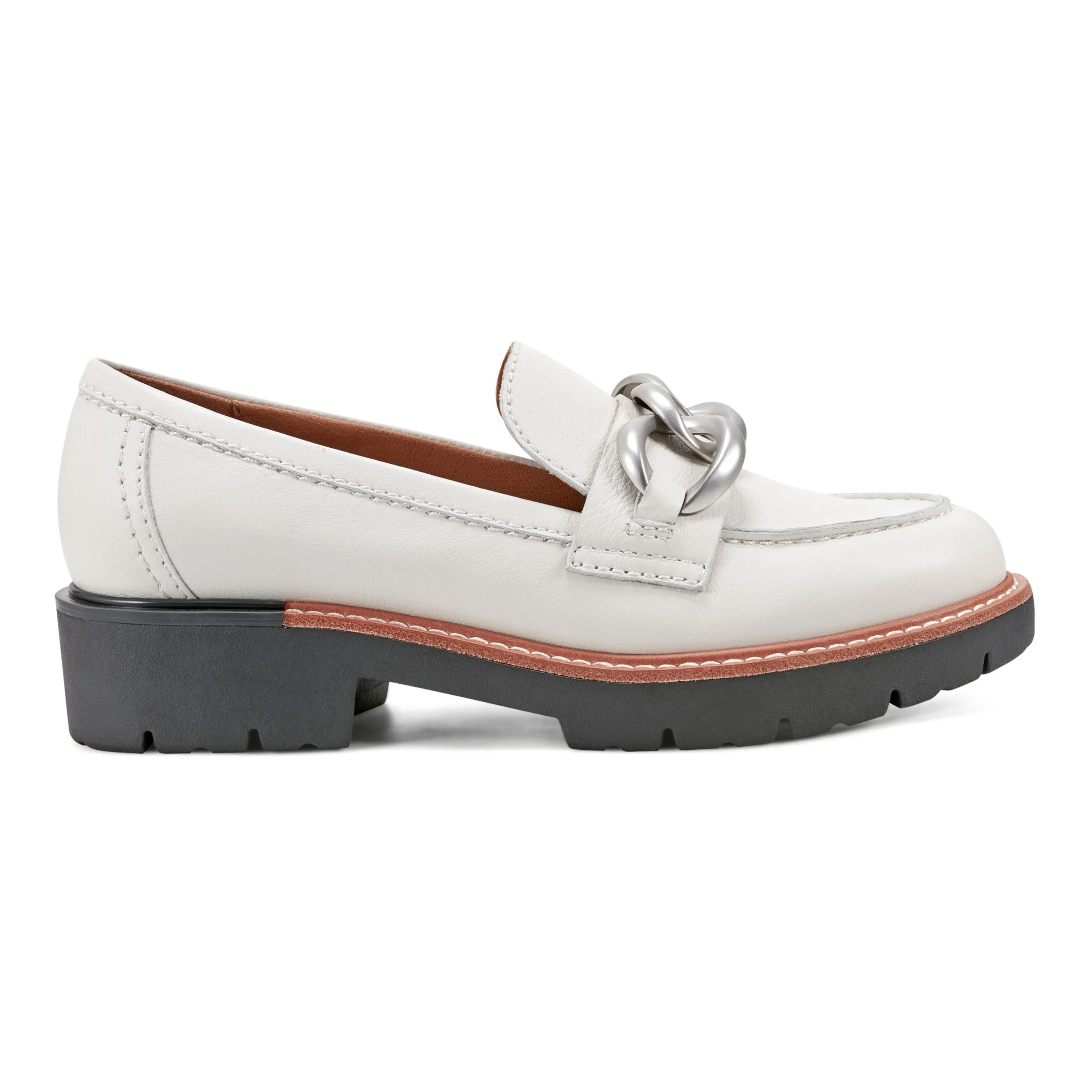 Zalor Round Toe Lug Sole Casual Slip-on Loafers Anti-fungal