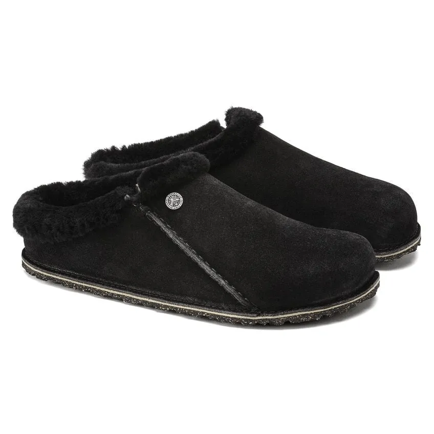 Heeled Protection Durable Construction Zermatt Premium | Suede/Shearling | Black
