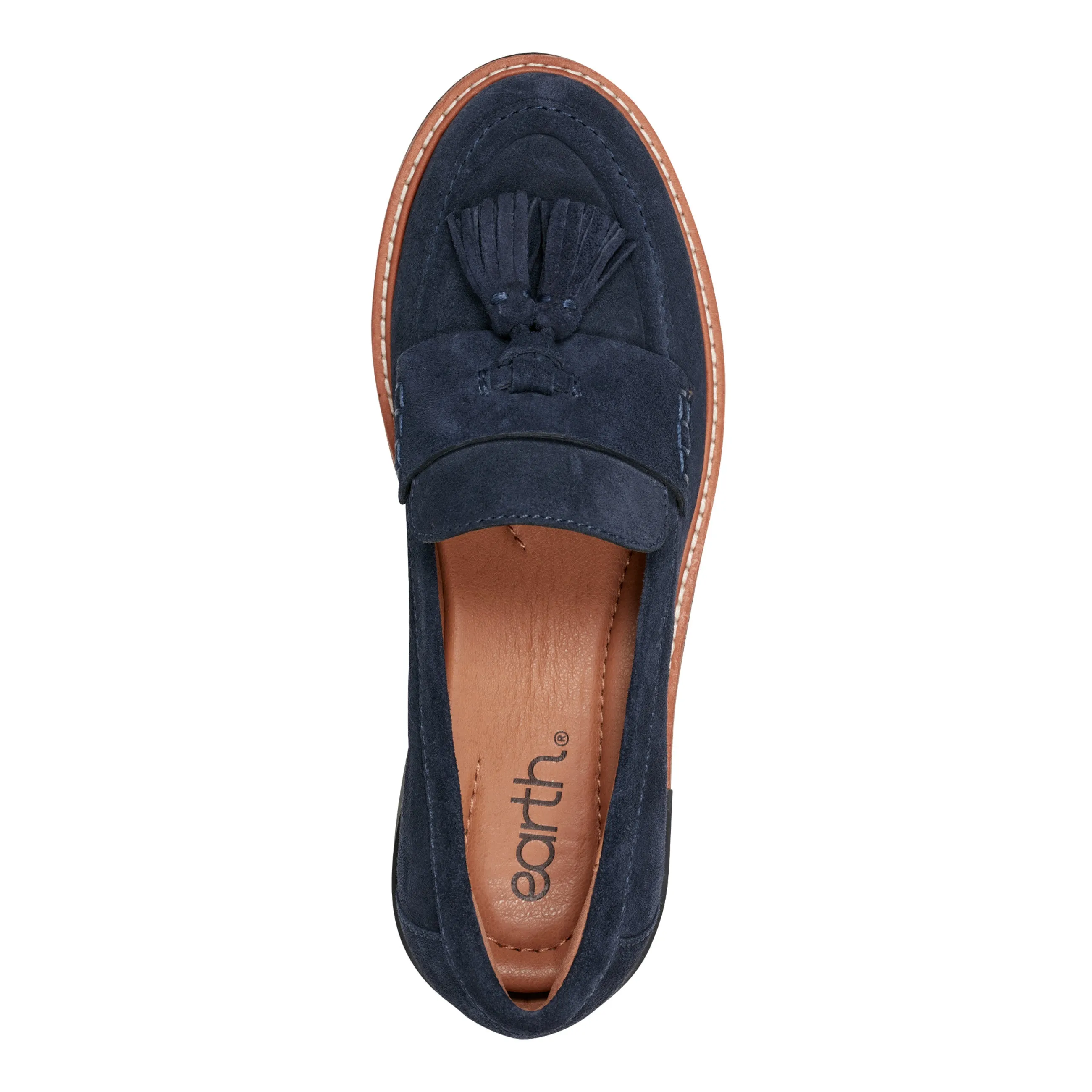 Zimm Round Toe Lug Sole Casual Slip-on Loafers slim fit